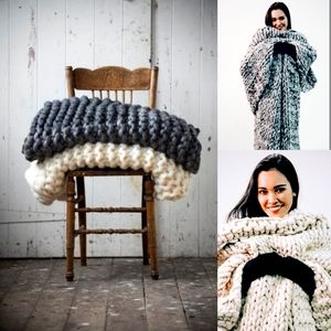 Chunky Knit Throw, 50*60